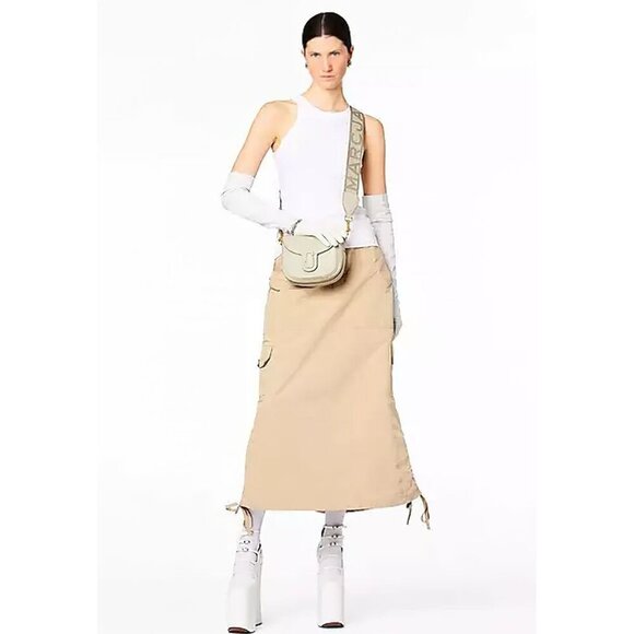 Marc Jacobs Women's The Messenger Saddle Bag Small In Leather White OS - Picture 12 of 15